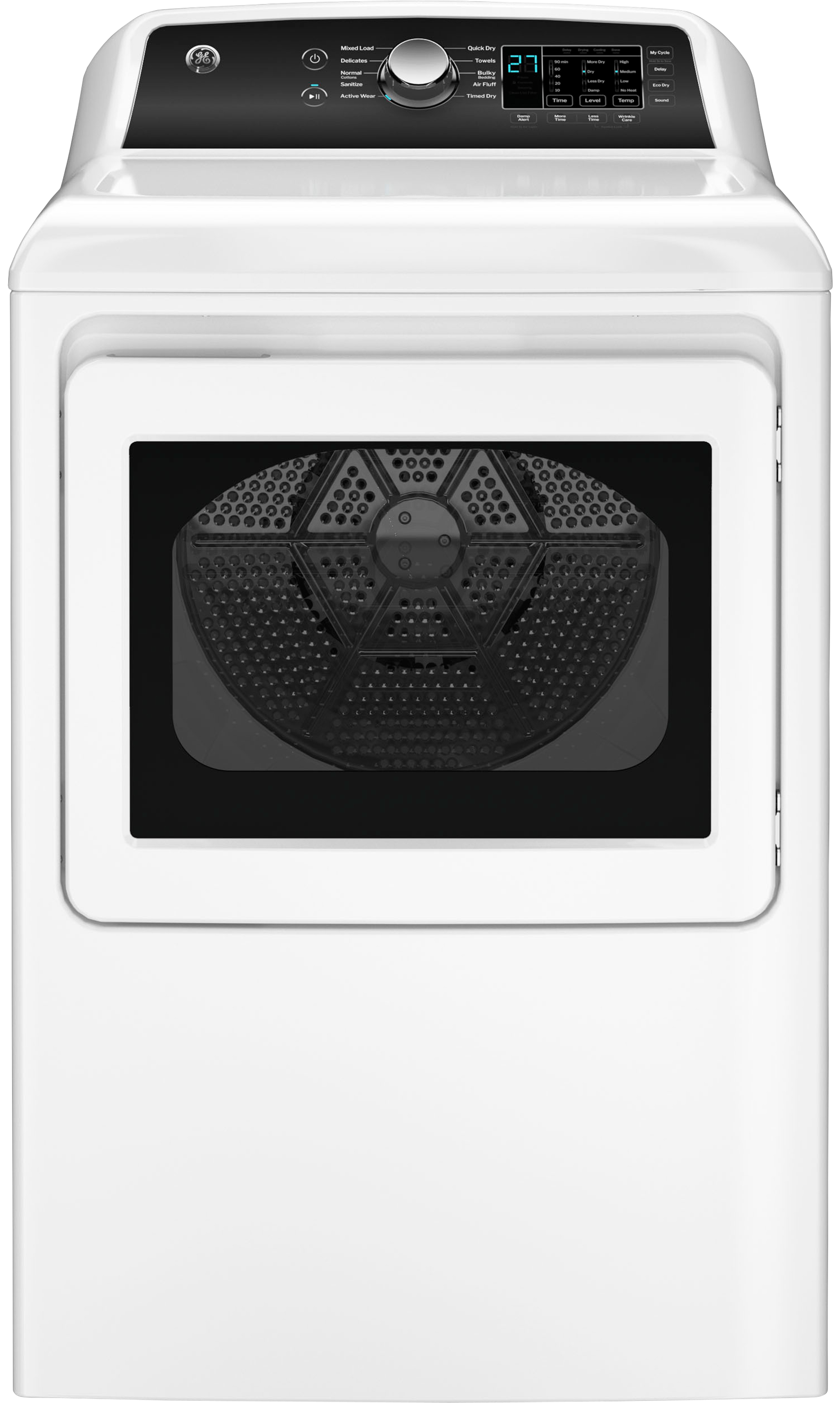 GE 7.4 cu. ft. Electric Dryer, Sensor Dry, Eco Dry – GTD58EBSVWS