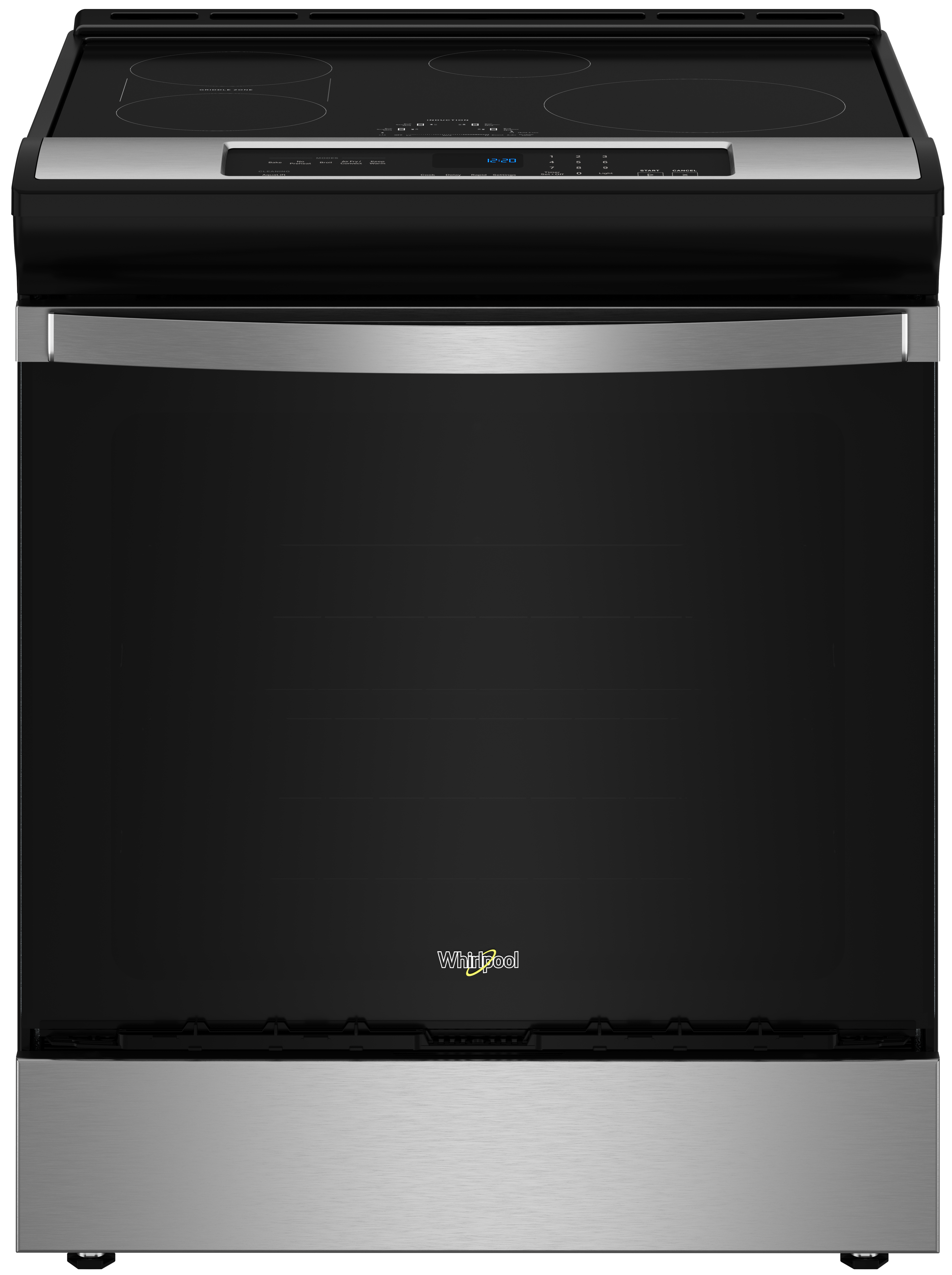 WHIRLPOOL 30-inch Induction Range with No Preheat Air Fry in Black