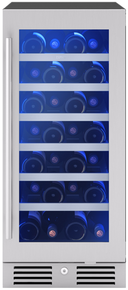 ZEPHYR 15 Inch Freestanding/Built-In Single Zone Wine Cooler with